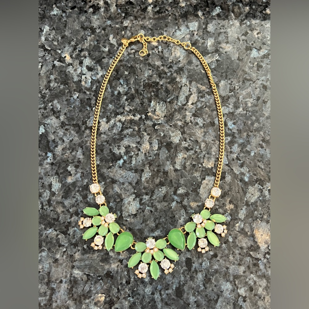 Beautiful J Crew Factory Green Statement Necklace